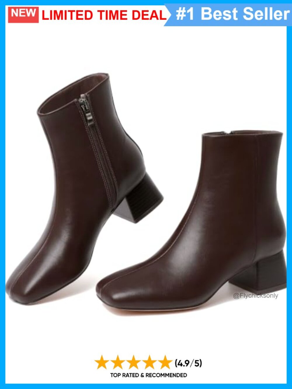 Women's Platform High Heel Mid Calf Boots Round Toe Lace Up Ankle Booties
